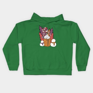 Tis The Season Colorful Design Kids Hoodie